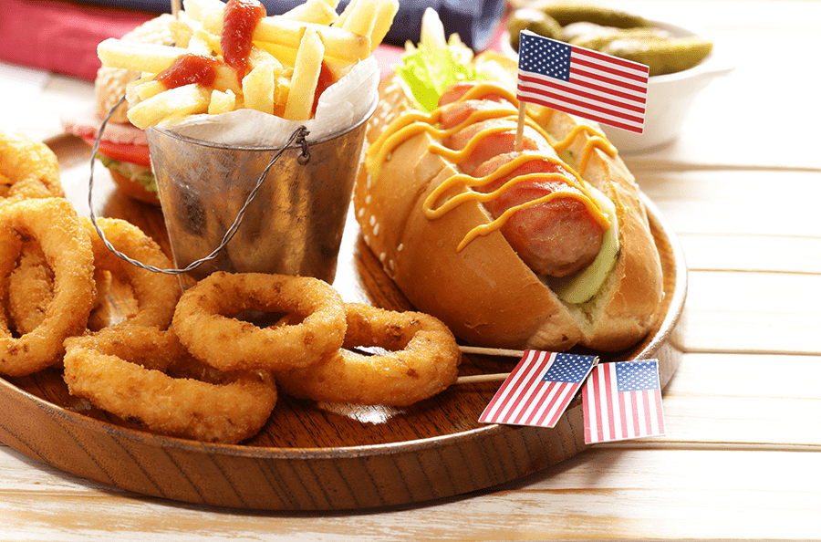 tradycyjny amerykański hot dog