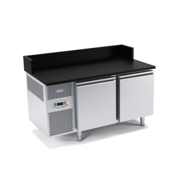 Cooling table for pizza with extension (granite table top) Cooling table for pizza with extension (granite table top)