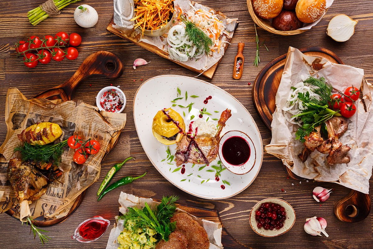 pieczone potrawy w piecu